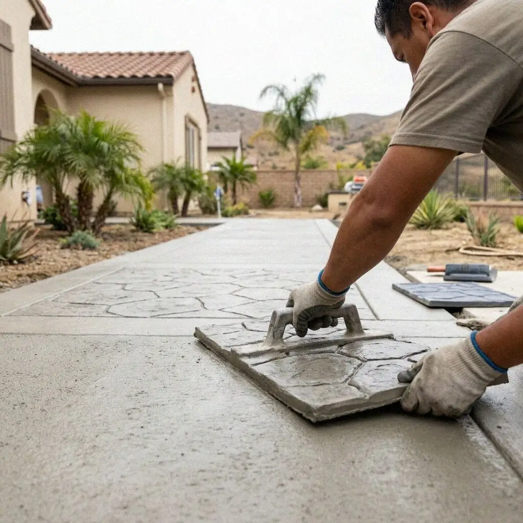 Foundation brackets installed along an Irvine concrete footing